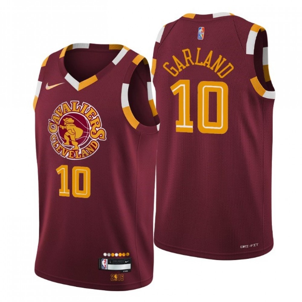 Men's Cleveland Cavaliers Darius Garland #10 Wine 2021/22 Swingman NBA Jersey - City Edition-Pro Kit Vault | Brand New 26/27 Sports Jerseys